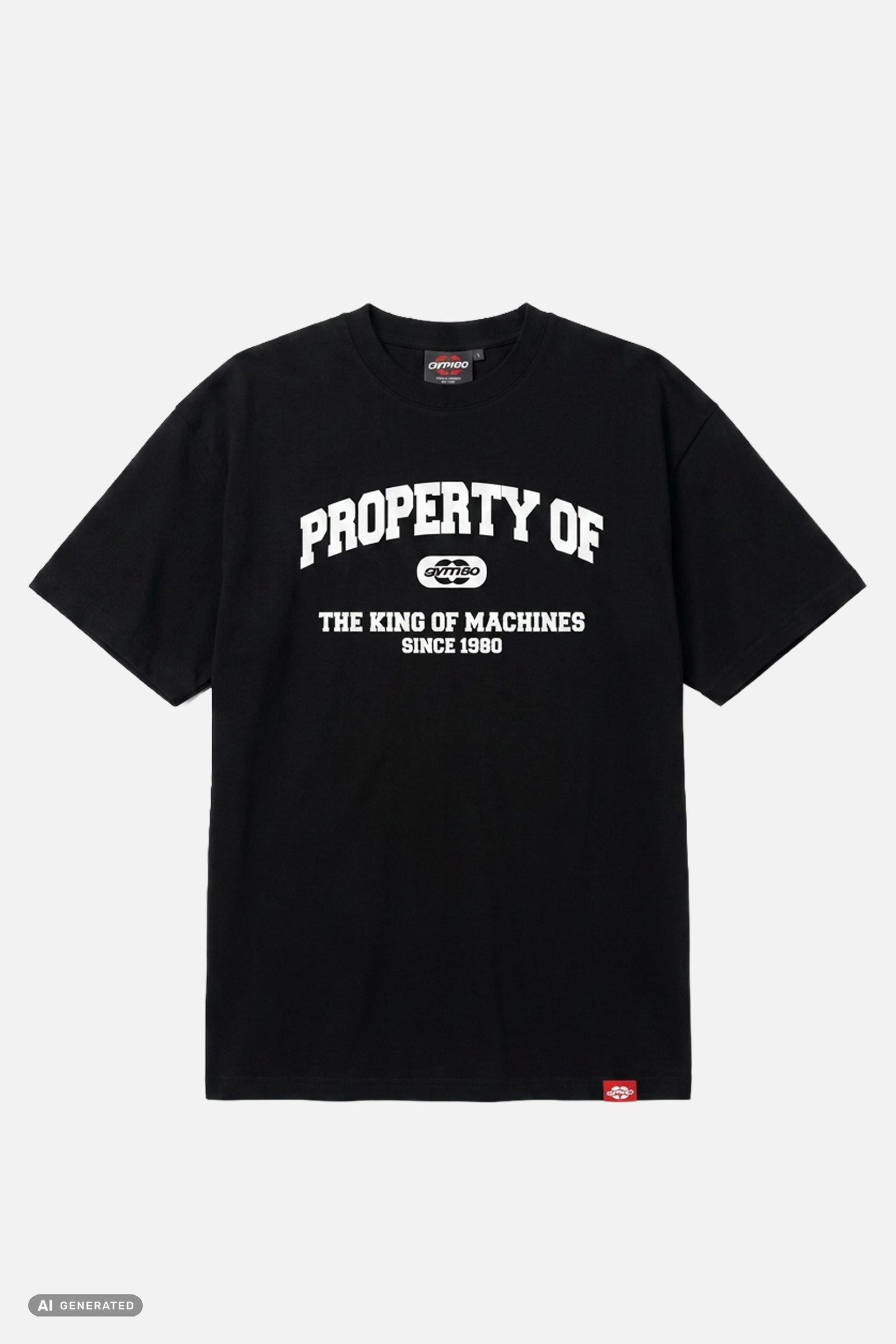 SHIRT LOOSE FIT GYM80 PROPERTY BLACK