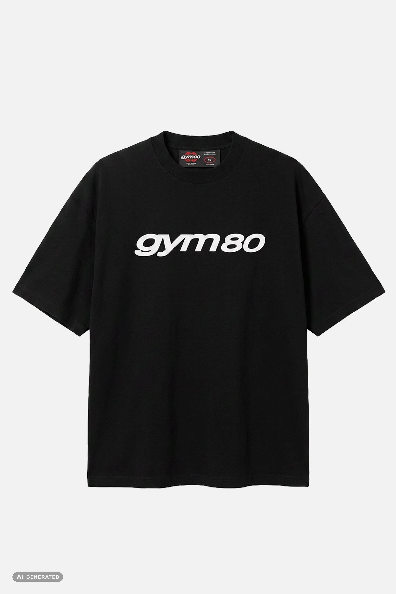 GYM80 ESSENTIAL LOOSE FIT SHIRT BLACK