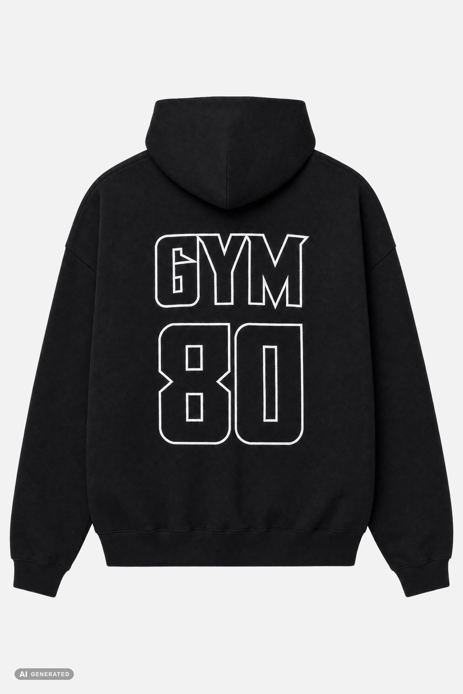 GYM80 CLASSIC HOODIE BLACK