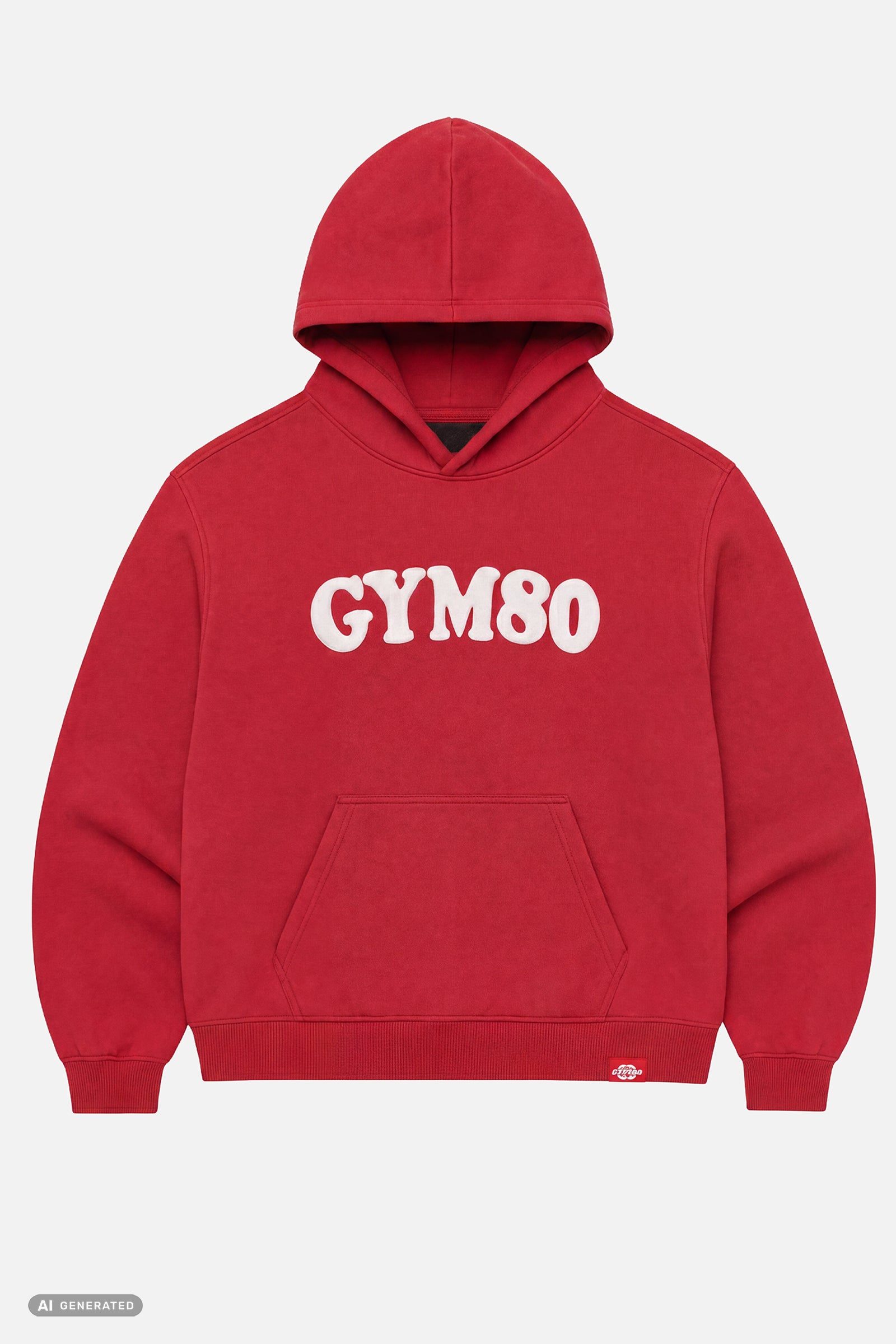 GYM80 OVERSIZE HOODIE RED