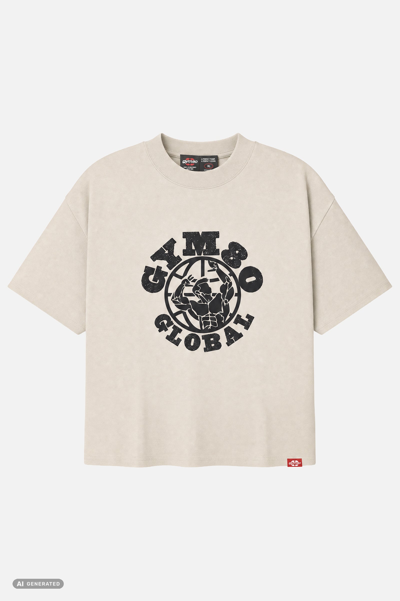 OVERSIZE SHIRT GLOBAL CREME