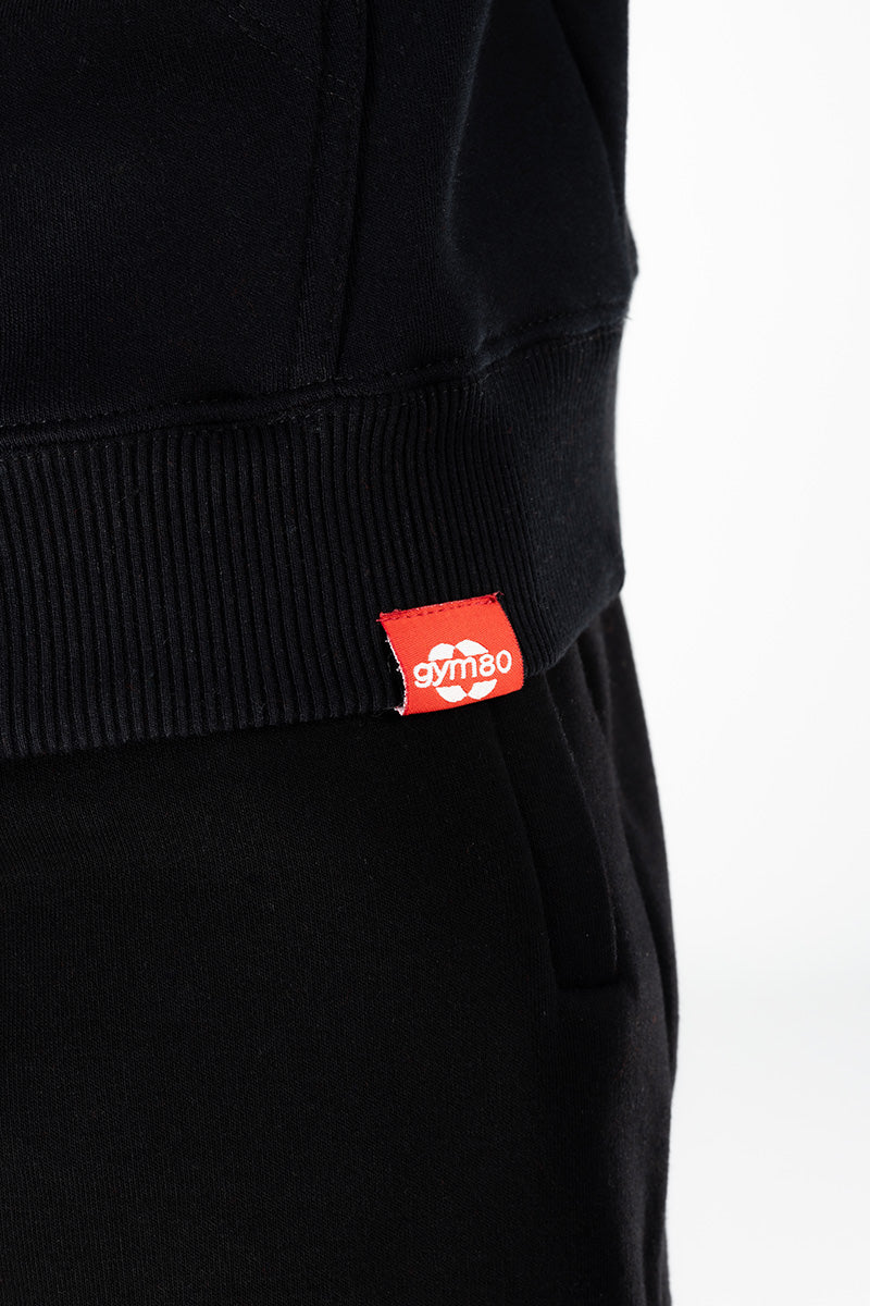 PURE KRAFT/GYM80 OVERSIZE HOODIE BLACK