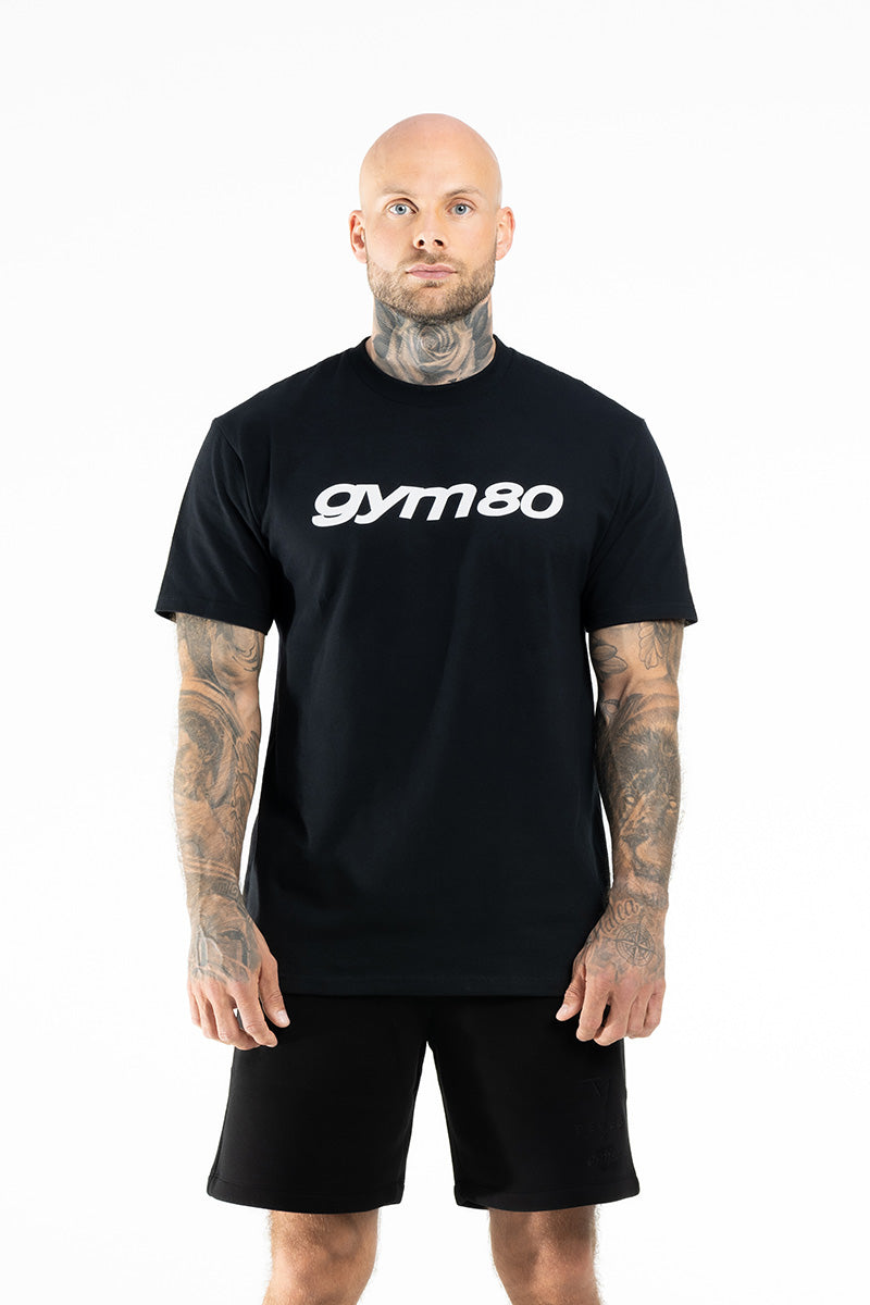 GYM80 ESSENTIAL LOOSE FIT SHIRT BLACK