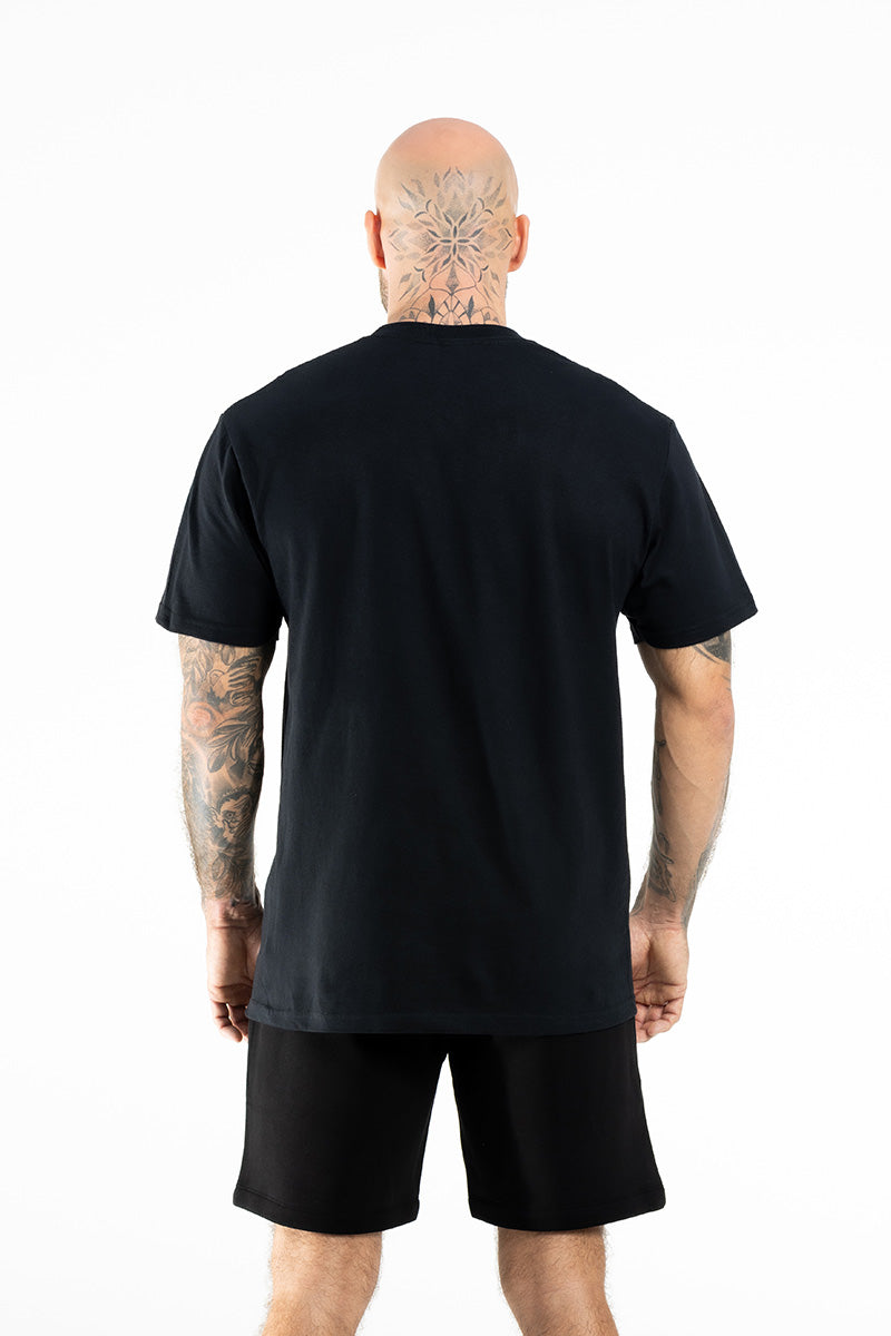 GYM80 ESSENTIAL LOOSE FIT SHIRT BLACK