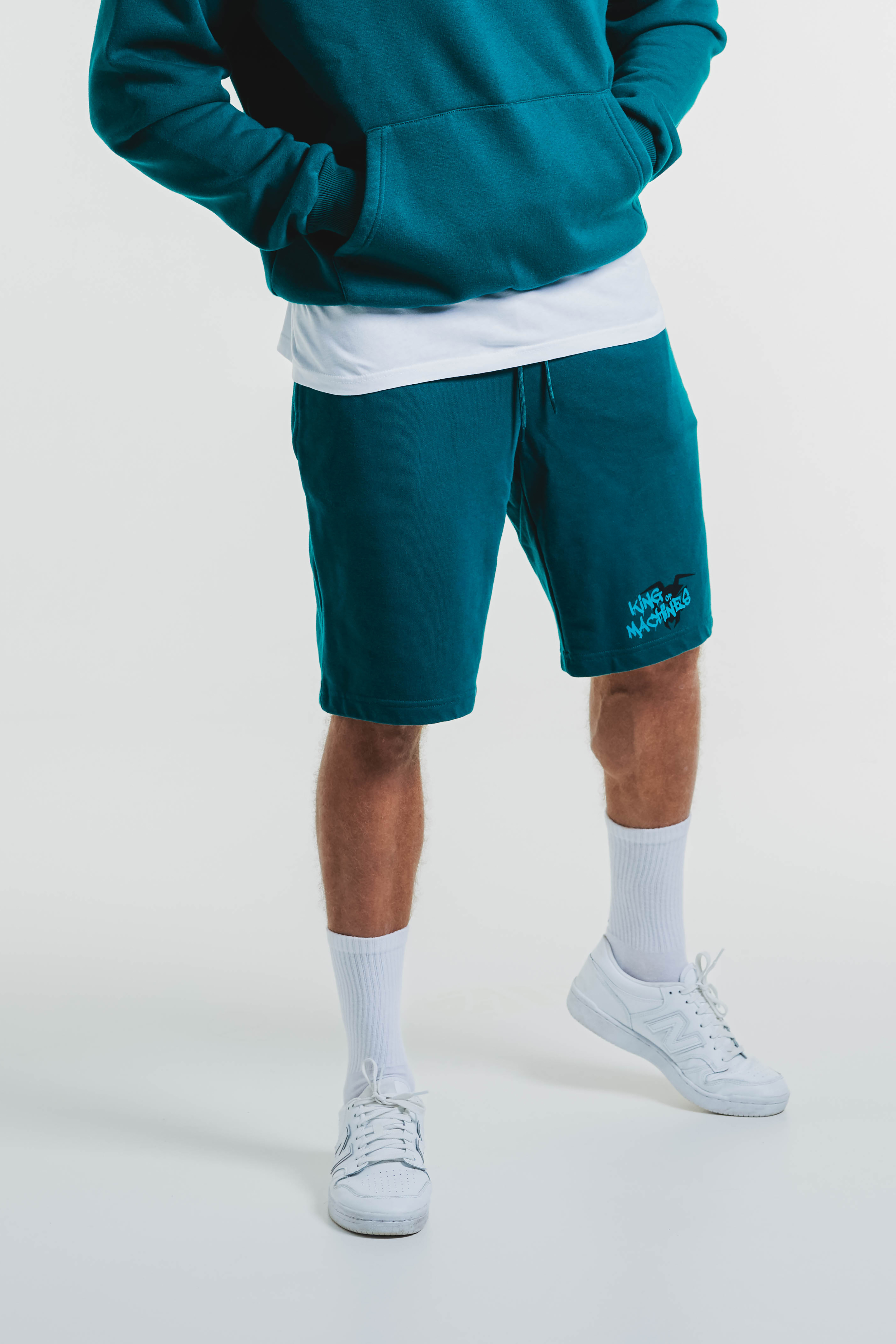 SWEAT BERMUDA „KING OF MACHINES“ - Green