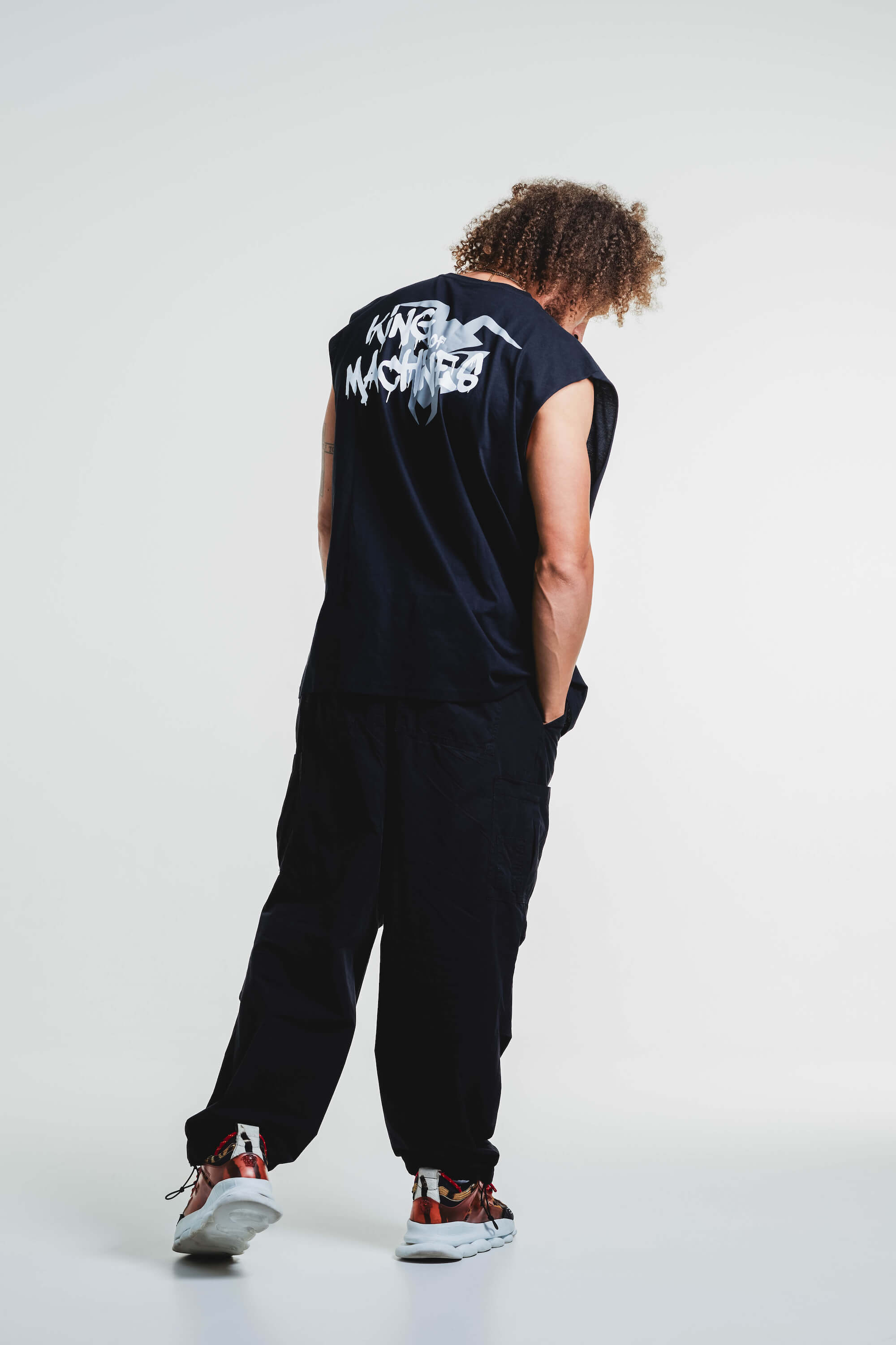 MUSCLE SHIRT „KING OF MACHINES“ - Black