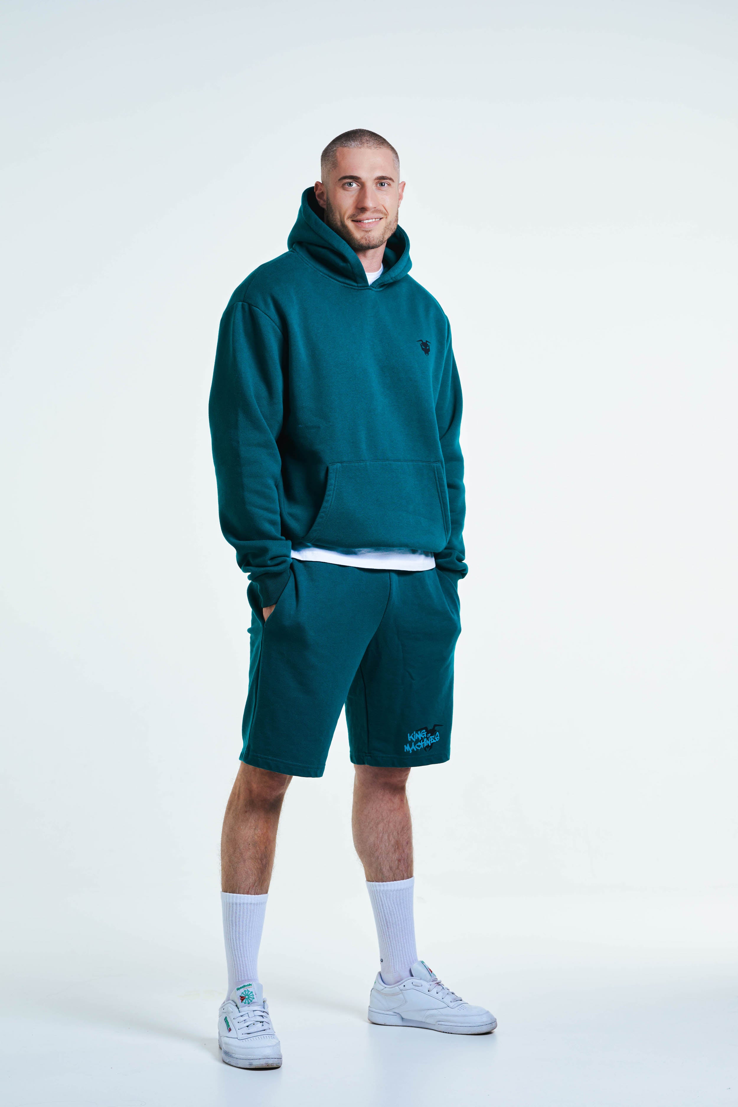 SWEAT BERMUDA „KING OF MACHINES“ - Green
