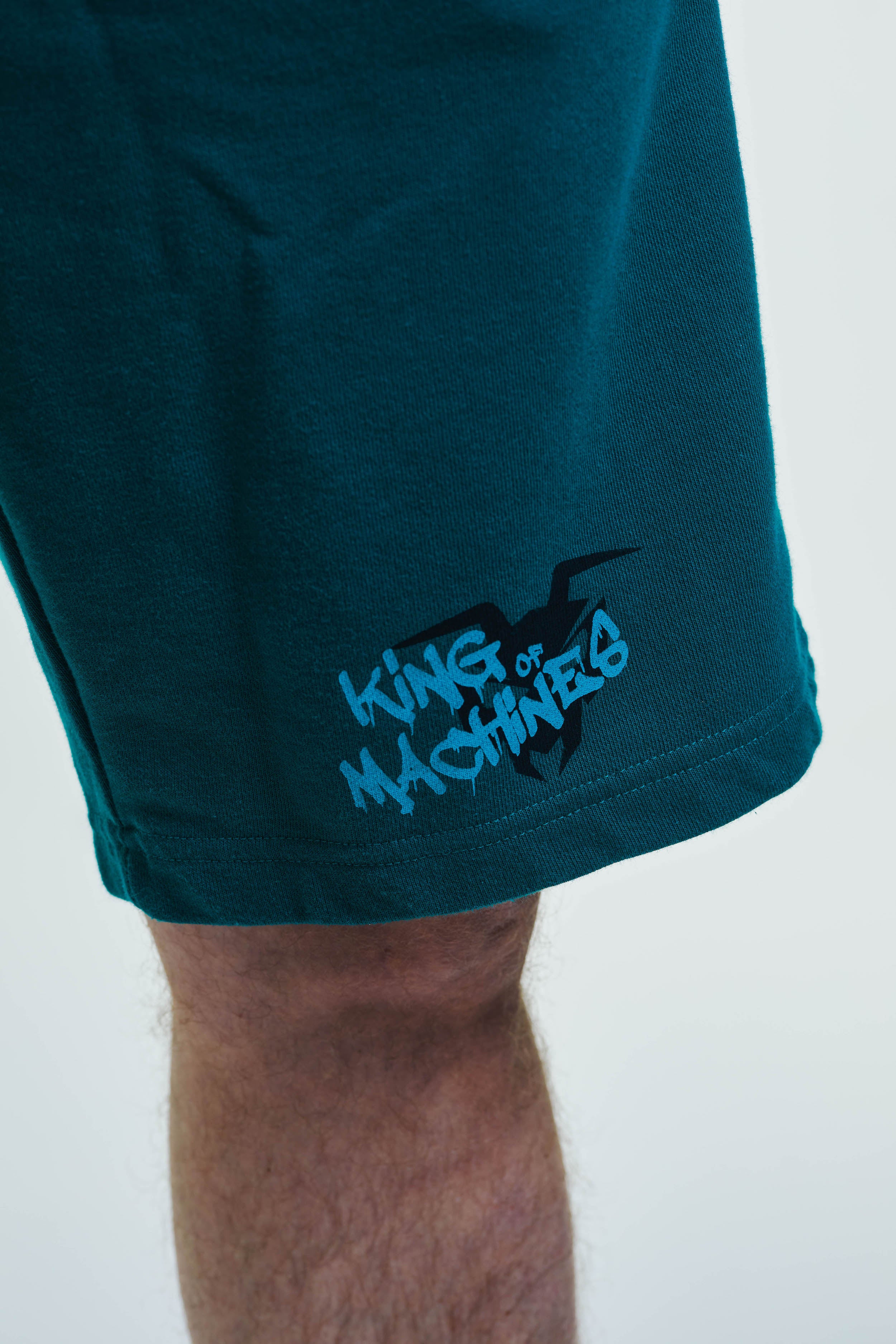 SWEAT BERMUDA  „KING OF MACHINES“ - Green