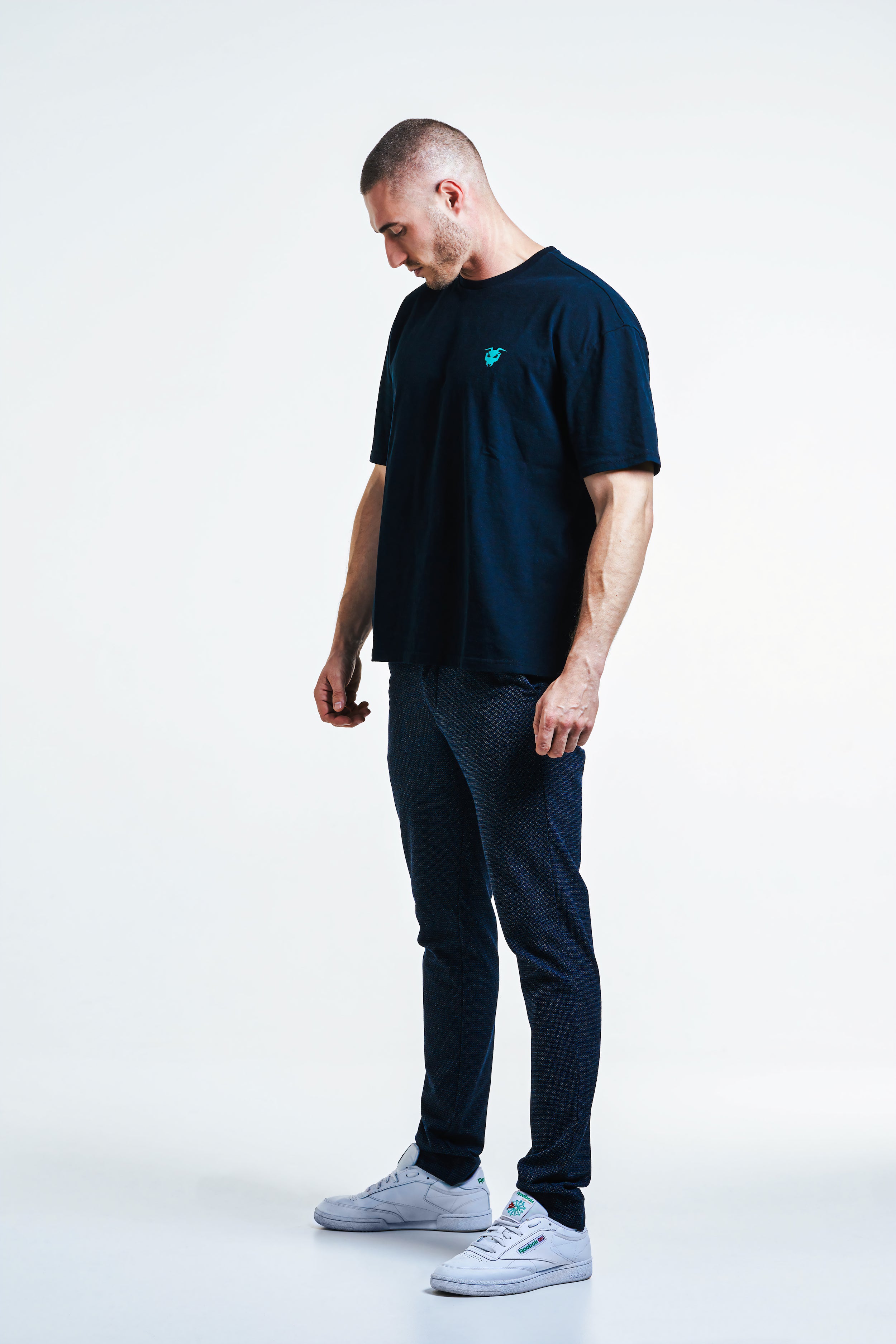 OVERSIZE T-SHIRT „KING OF MACHINES“ - Black washed