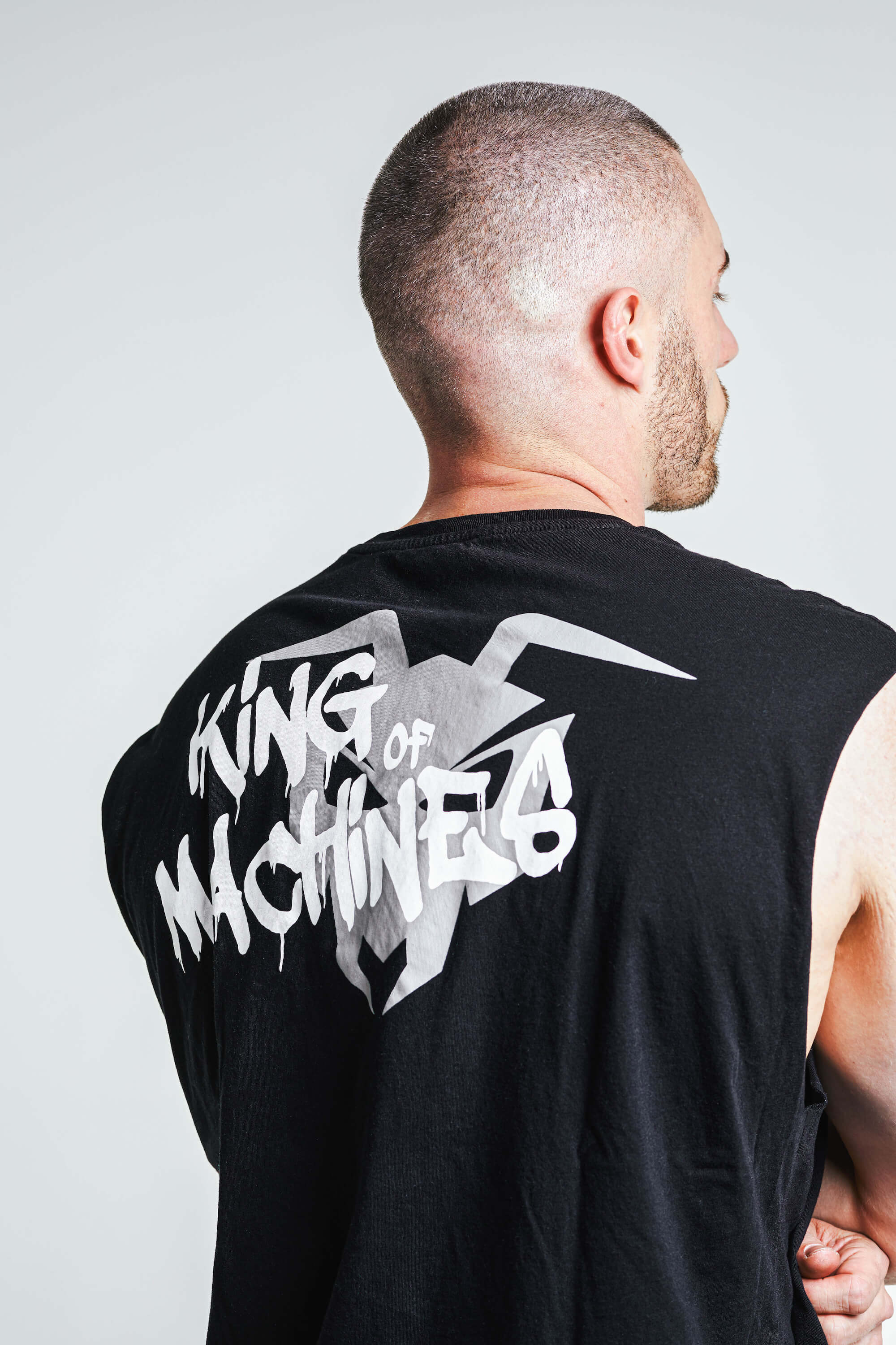 MUSCLE SHIRT  „KING OF MACHINES“ - Black