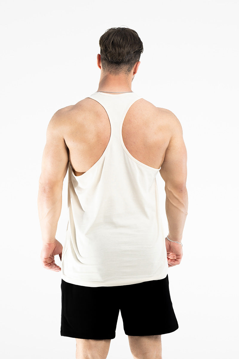 PURE KRAFT RINGER MUSCLE SHIRT CREME