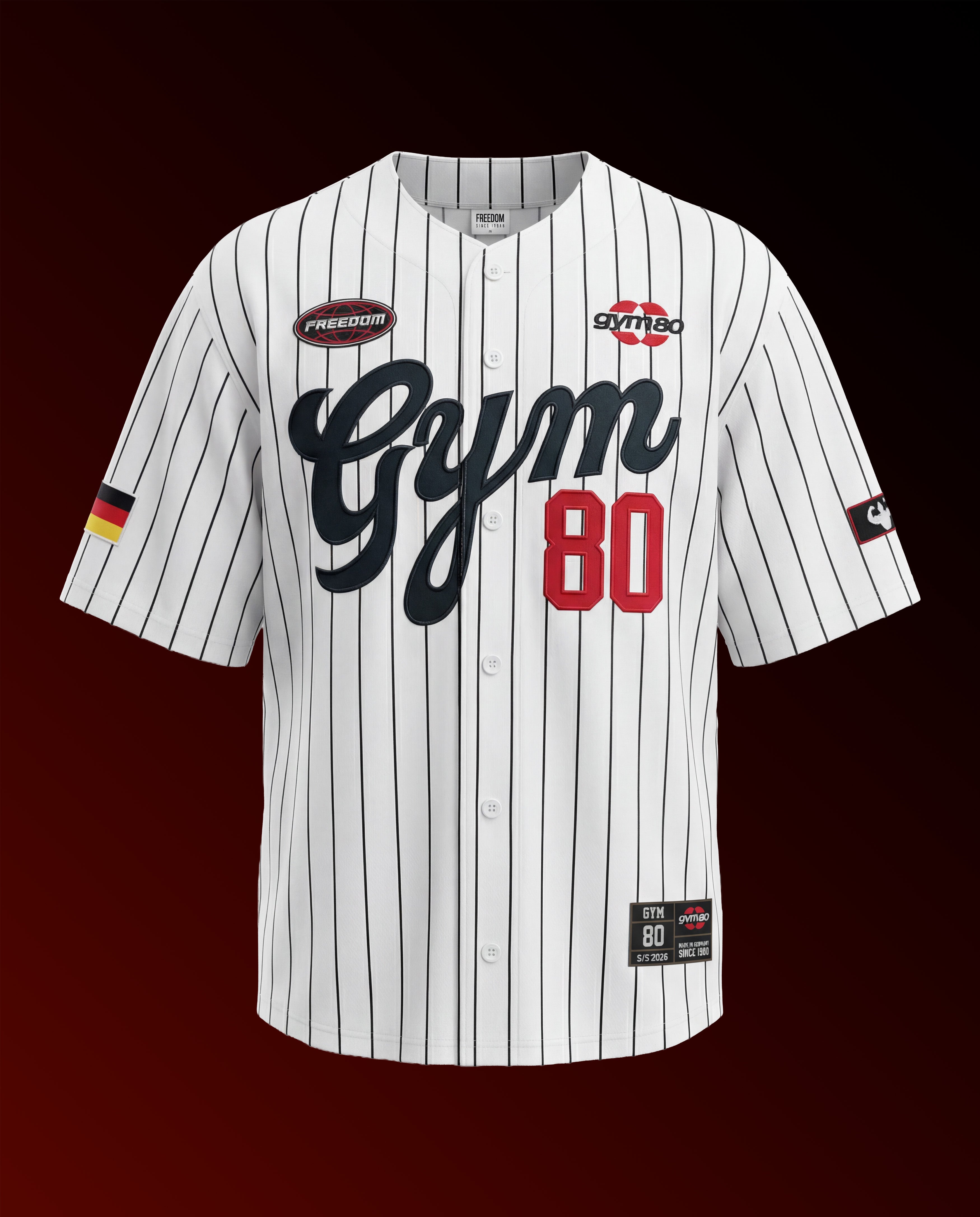 BASEBALL JERSEY PINSTRIPE
