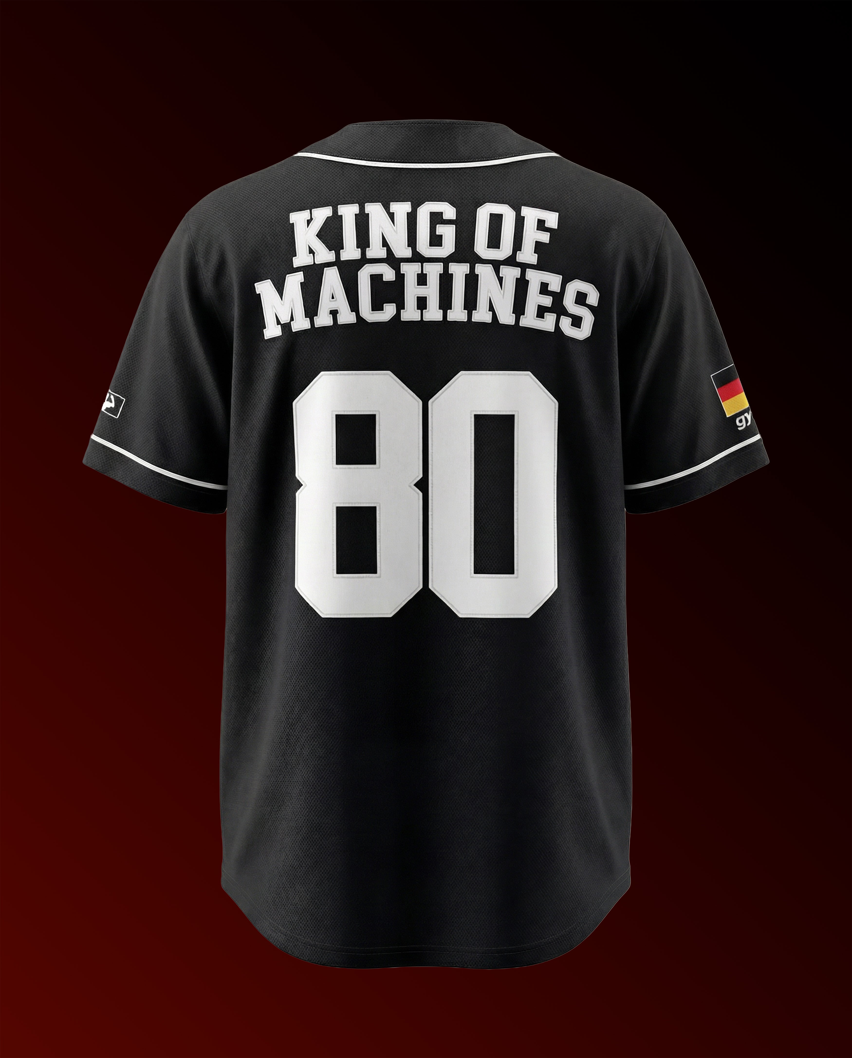 BASEBALL JERSEY SIMPLY BLACK