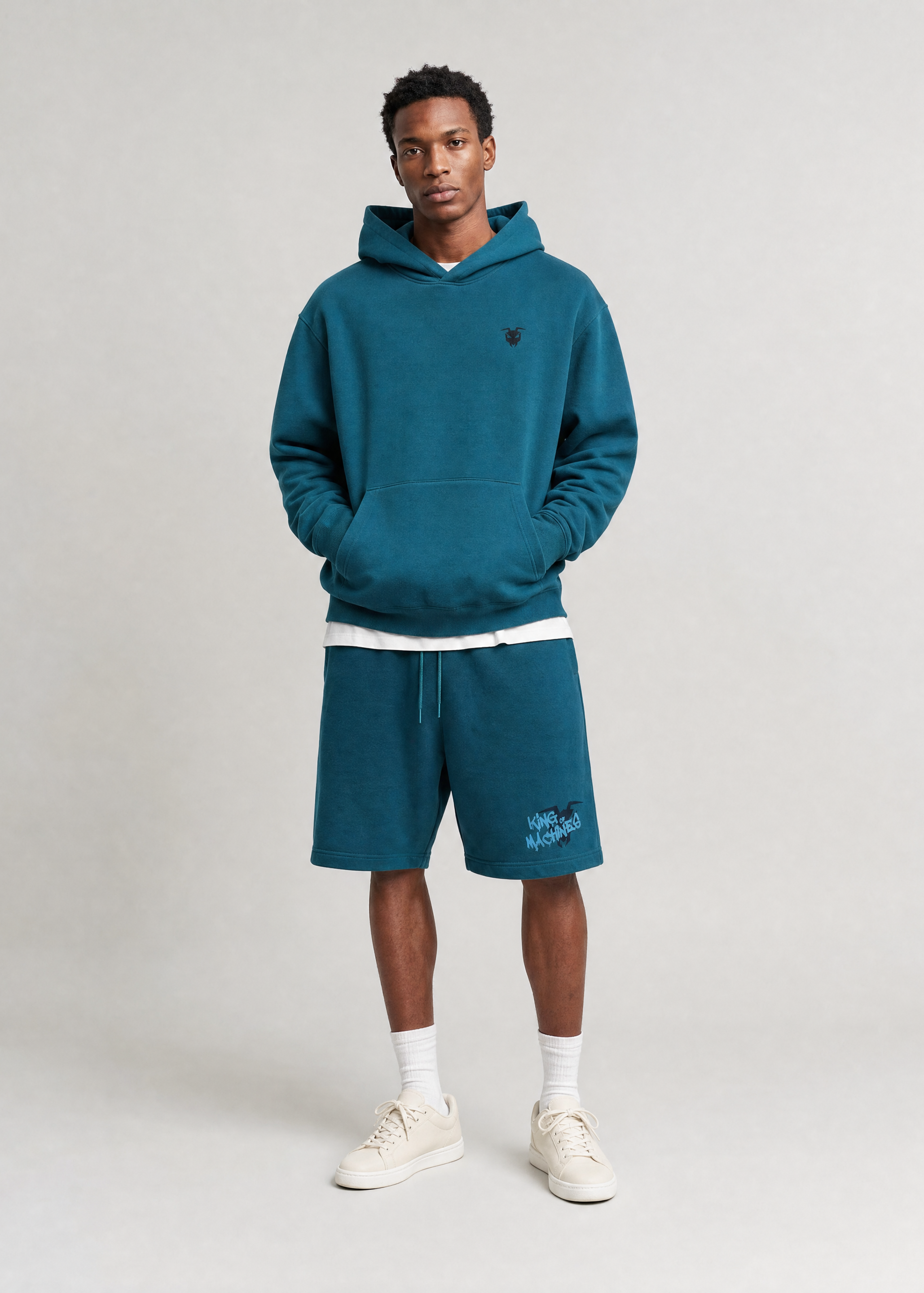SWEAT BERMUDA „KING OF MACHINES“ - Green