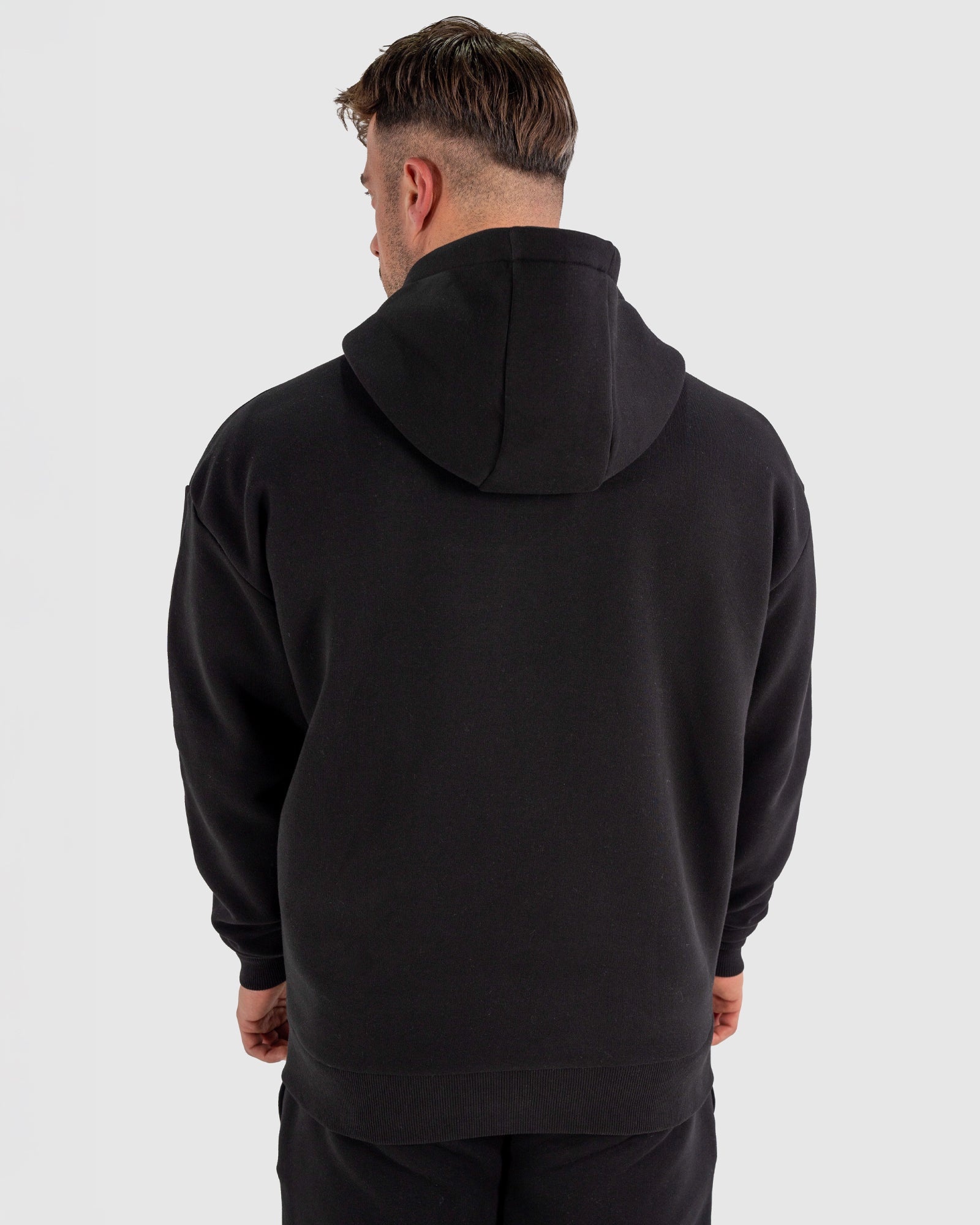 ARRIVAL OVERSIZED ZIP HOODIE - BLACK