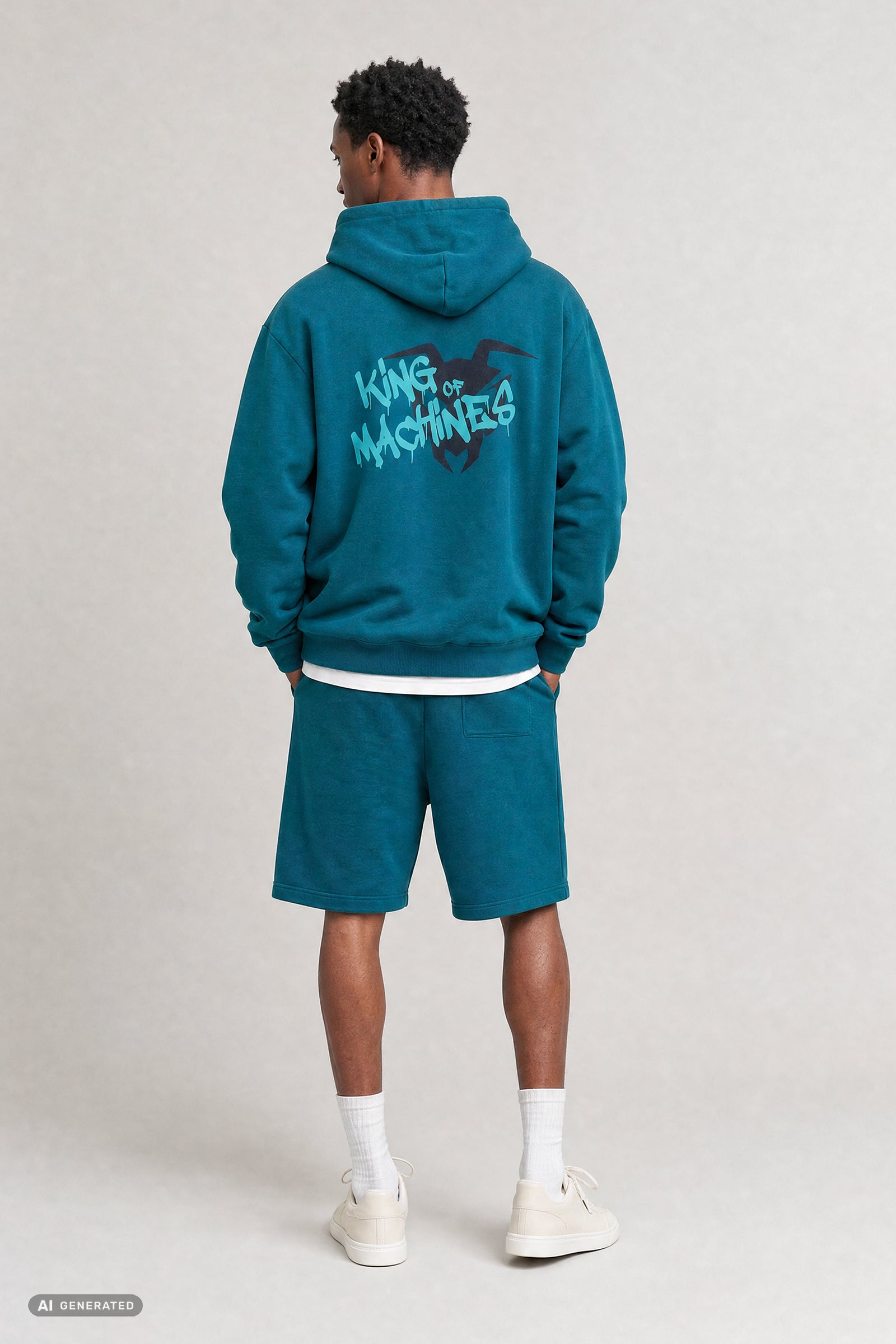 SWEAT PULLOVER “KING OF MACHINES” - Green