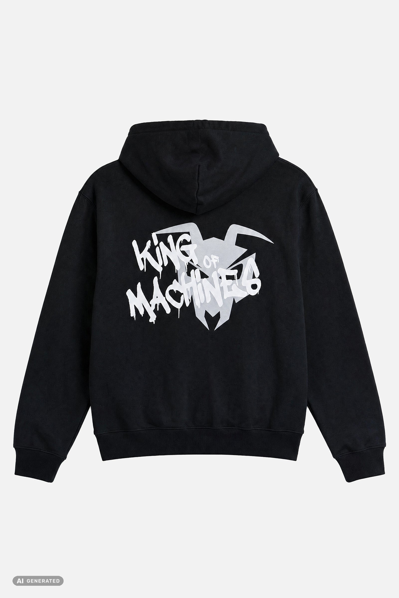 SWEAT PULLOVER  „KING OF MACHINES“ - Black