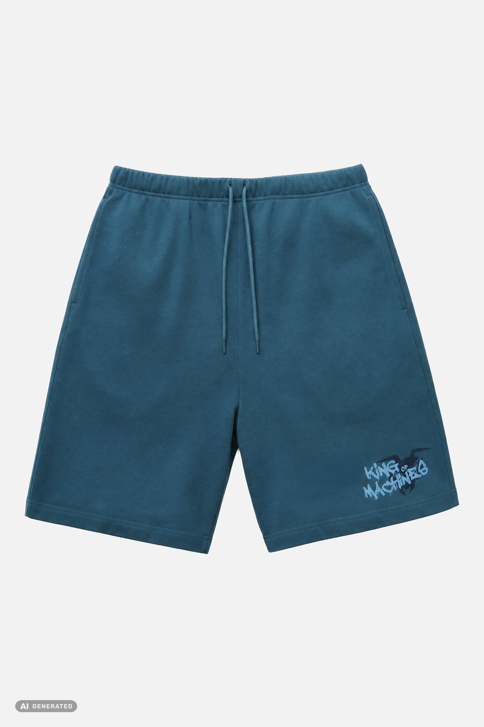 SWEAT SHORTS BERMUDA „KING OF MACHINES“ - Green