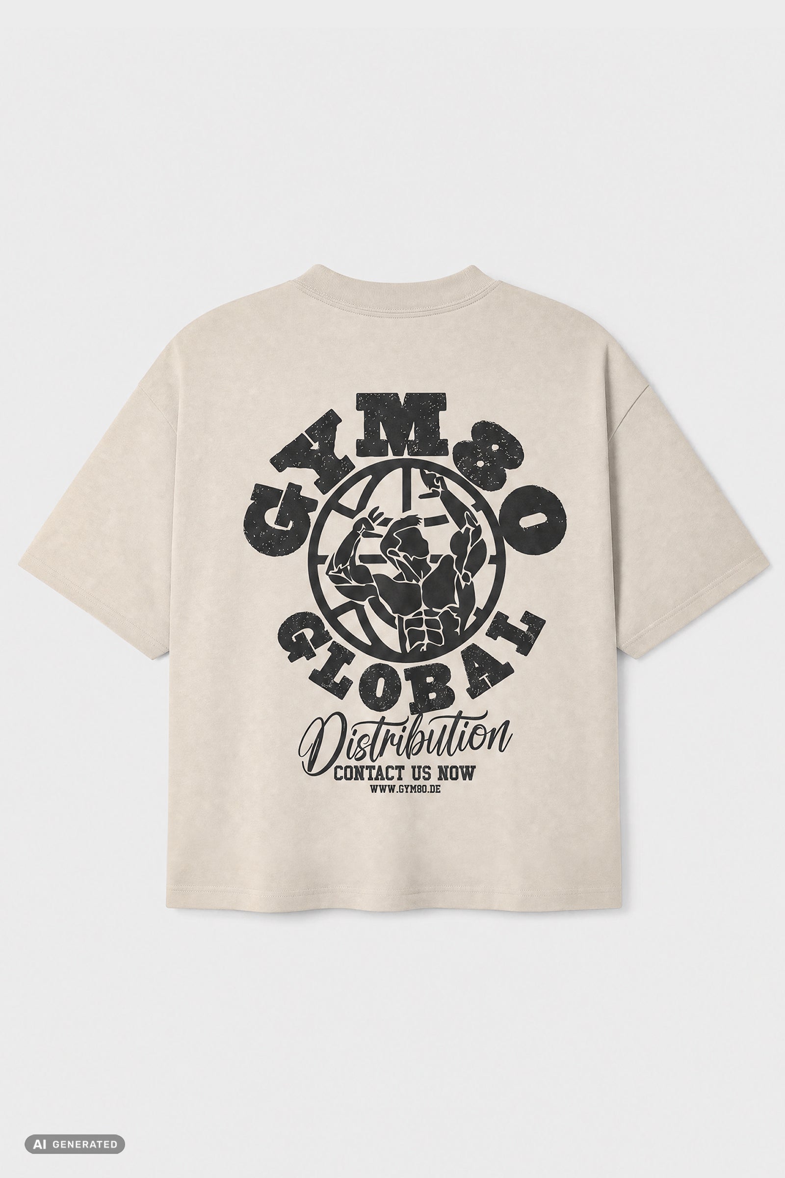OVERSIZE SHIRT GLOBAL CREME