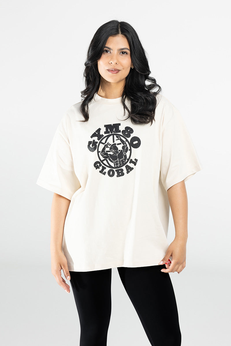 OVERSIZE SHIRT GLOBAL CREME