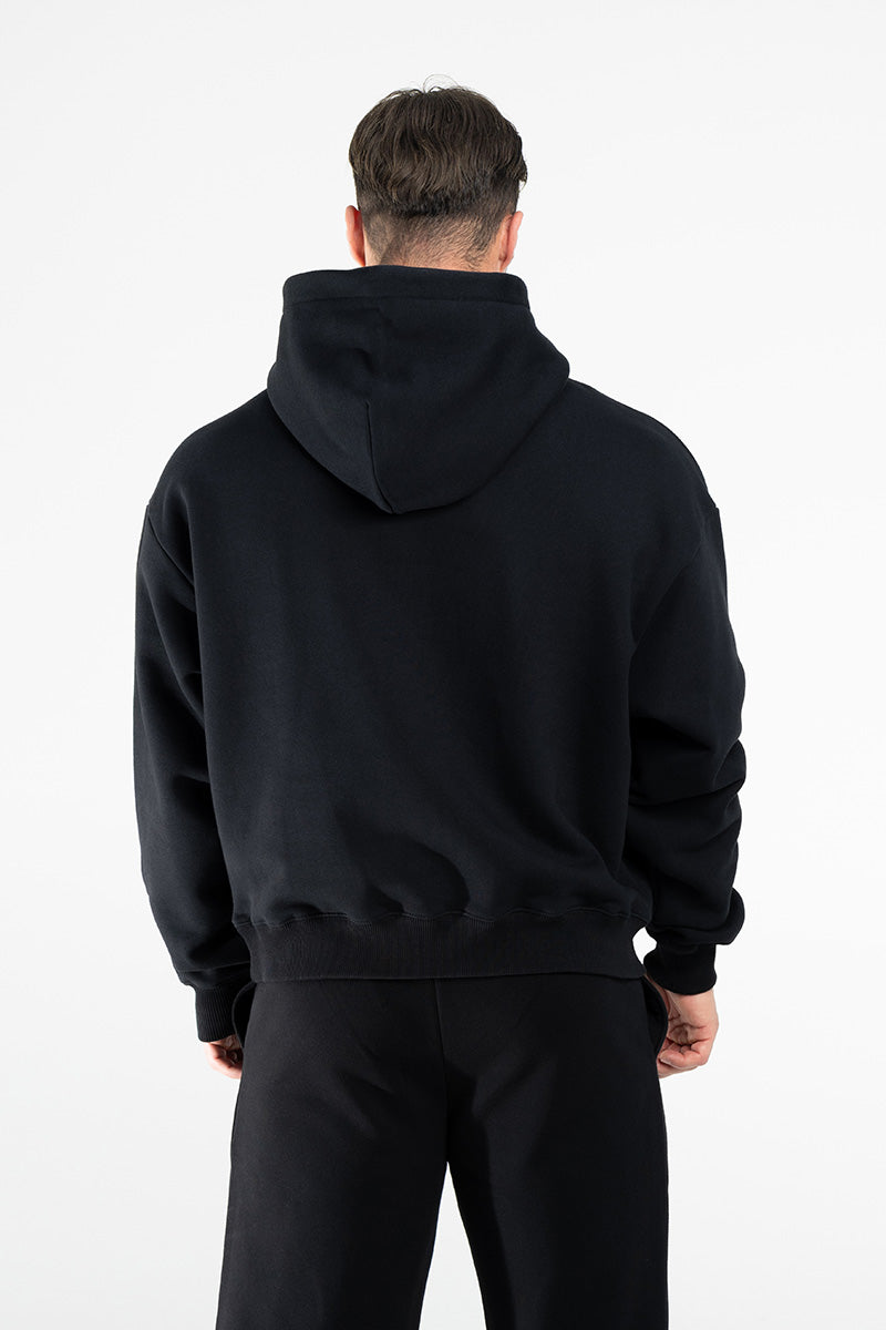PURE KRAFT/GYM80 OVERSIZE HOODIE BLACK