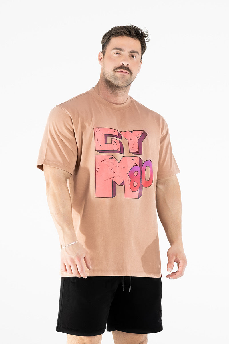 GYM80 RETRO REGULAR SHIRT BROWN