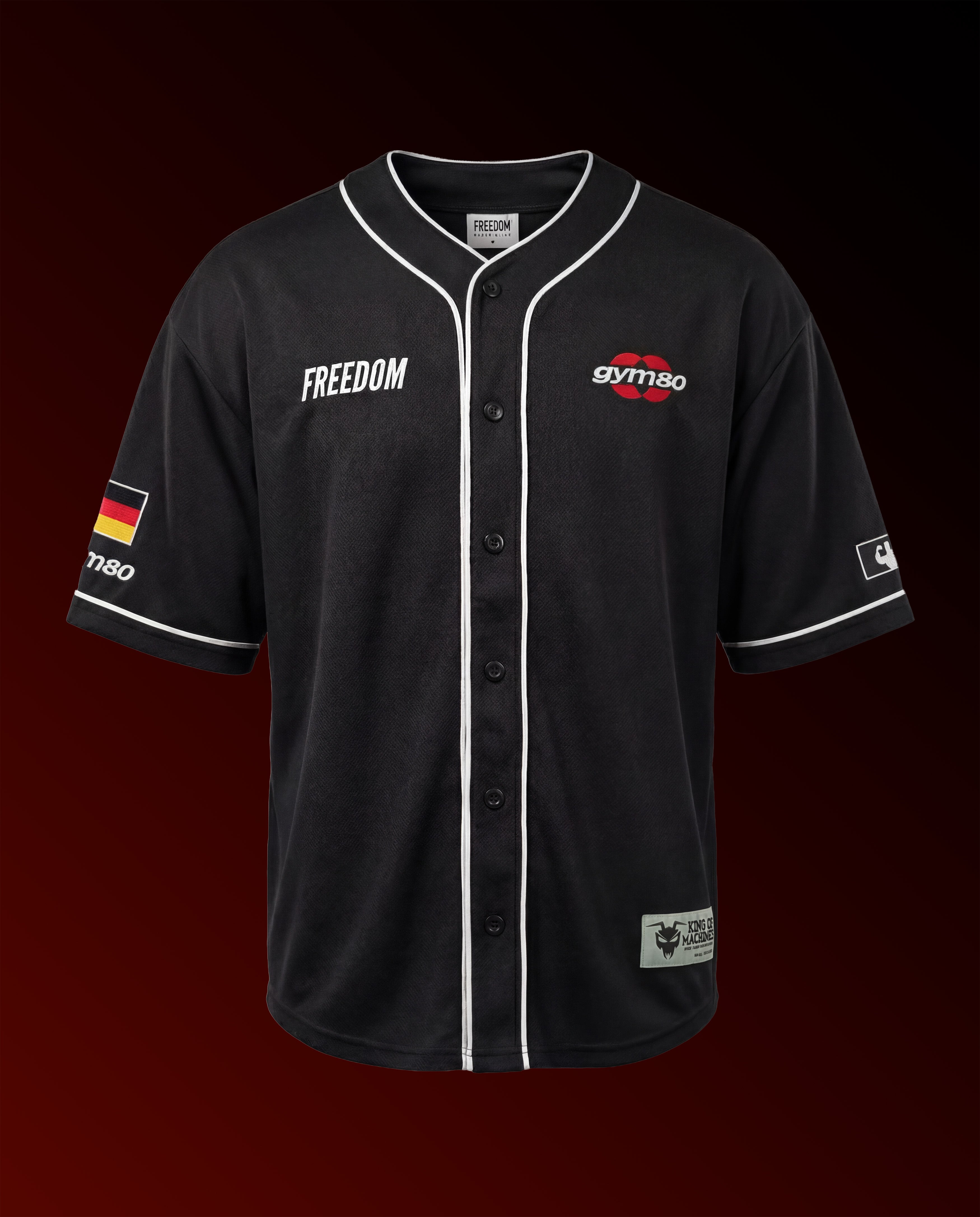 BASEBALL JERSEY SIMPLY BLACK