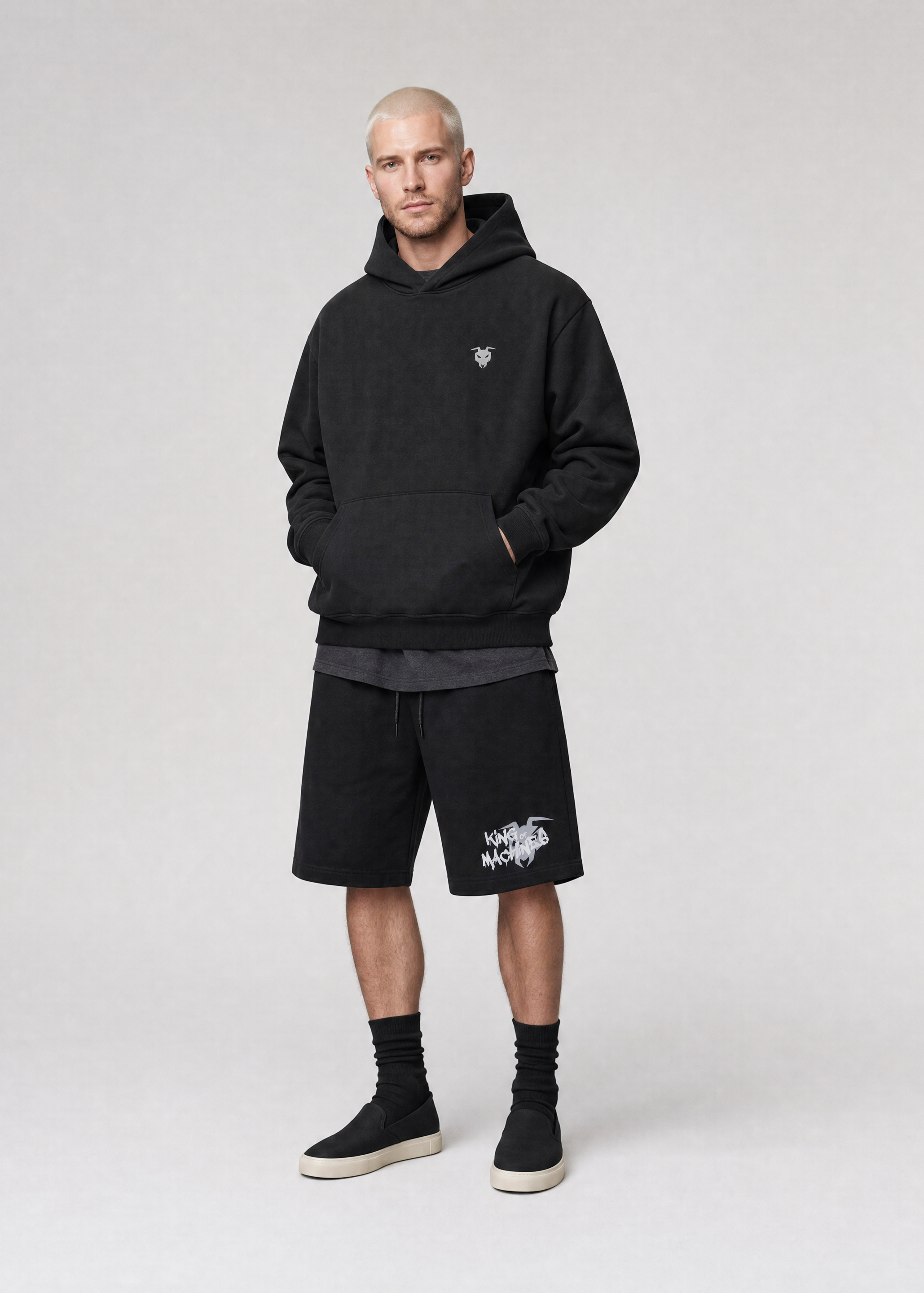 SWEAT PULLOVER  „KING OF MACHINES“ - Black
