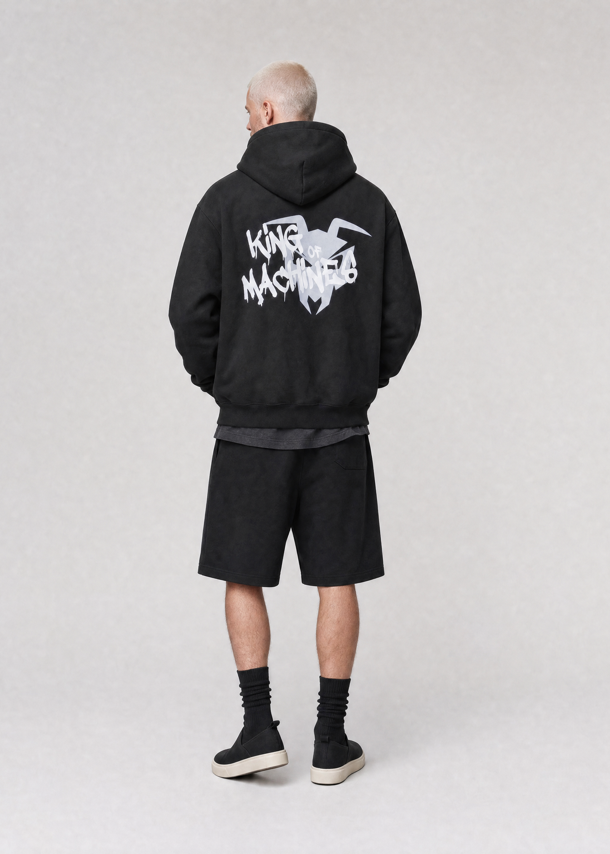 SWEAT PULLOVER “KING OF MACHINES” - Black