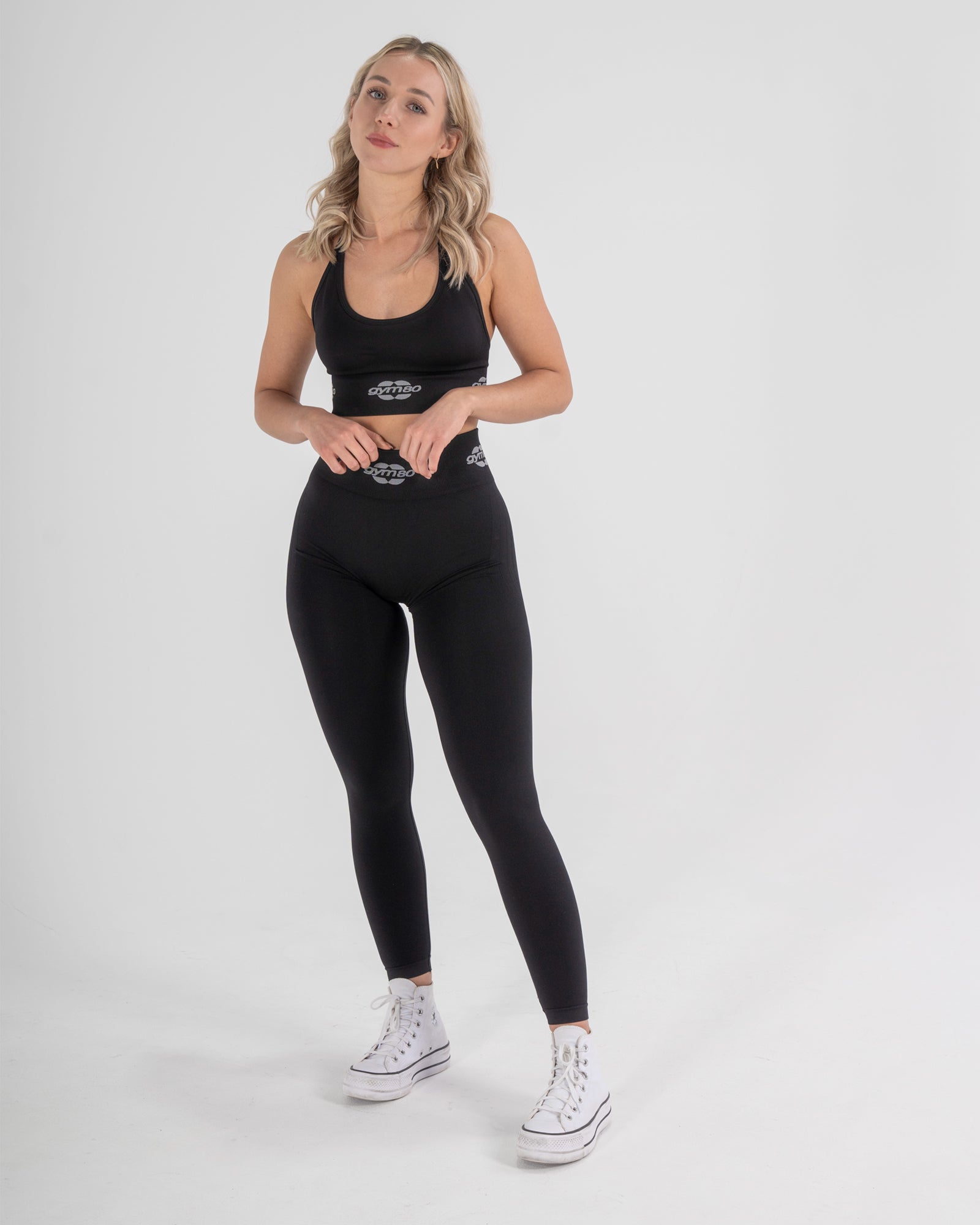 SIGNATURE SCRUNCH LEGGINGS - BLACK